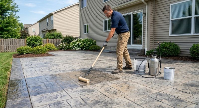 Porch Concrete Sealing in Redmond, WA