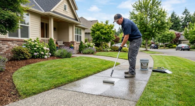 Stamped Concrete Sealing in Redmond, WA